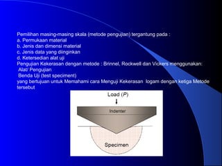 Material+teknik+(uji+kekerasan) | PPT