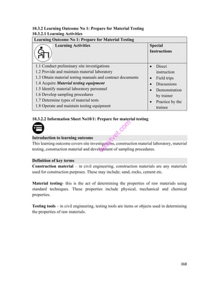 material_testing for civil engineering students | PDF