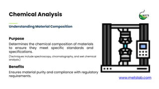 Materialbcomposition Analysis Testing Material Testing Lab Services in Dubai.pptx