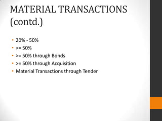 Material Transaction Chart Capital Market - Material Transaction - Indonesia | PPTX