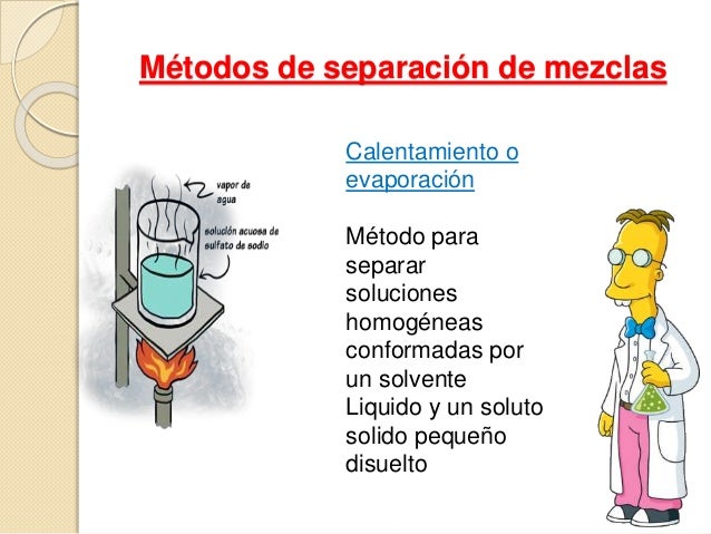 Materia, mezcla y separacion de mezclas