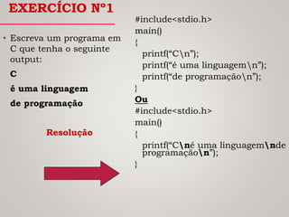 Linguagem C - introdução, tipos de dados | PDF