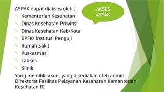 MATERI pengisian ASPAK klinik pratama.pptx