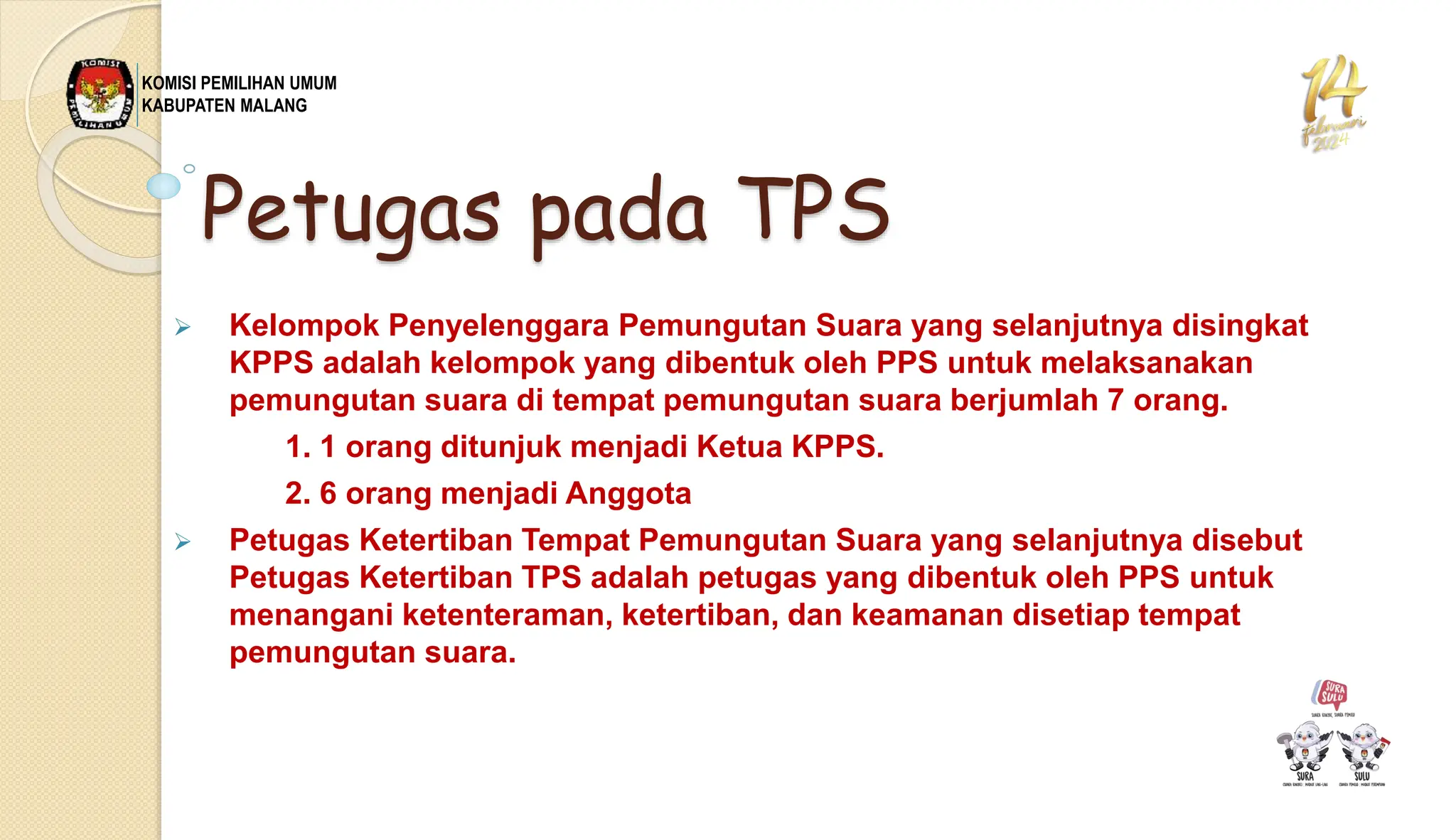 Presentasi persiapan pemilu untuk anggota kpps | PPTX