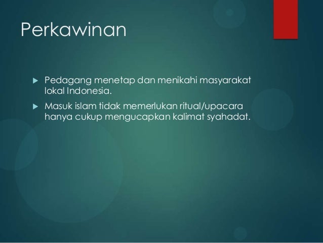 Materi awal masuknya islam di indonesia