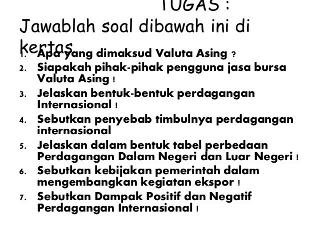 Kursus perdagangan valuta asing