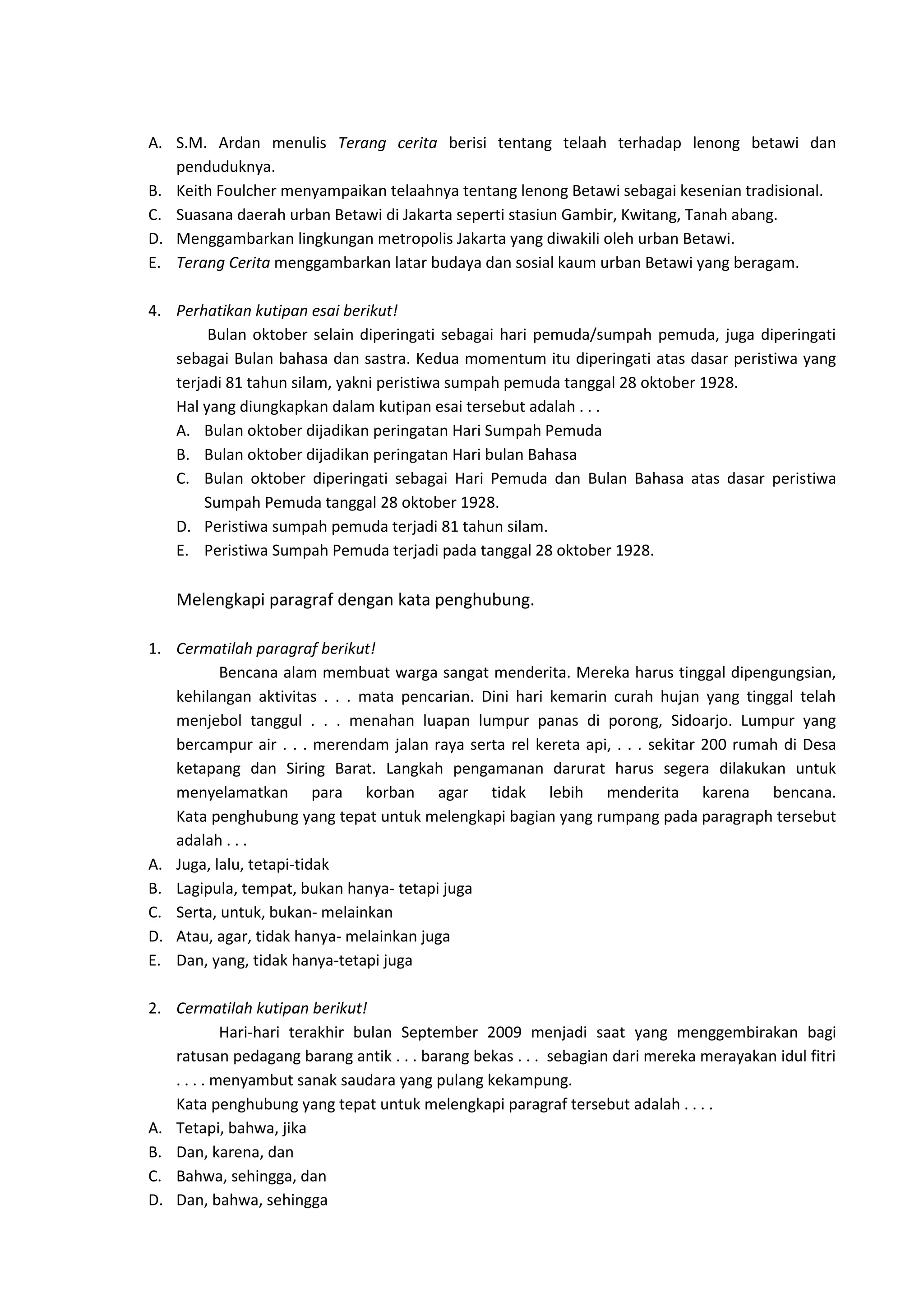 Materi bahasa indonesia | PDF