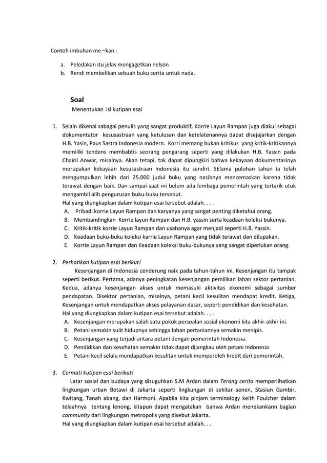 Materi bahasa indonesia | PDF