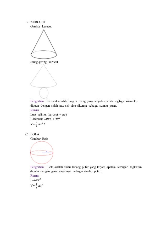 Materi bangun ruang sisi lengkung