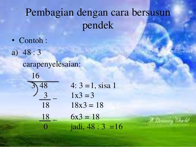Cara Panjang Pembagian Media Pembelajaran kelas 3 Cara Panjang Pembagian Media Pembelajaran kelas 3