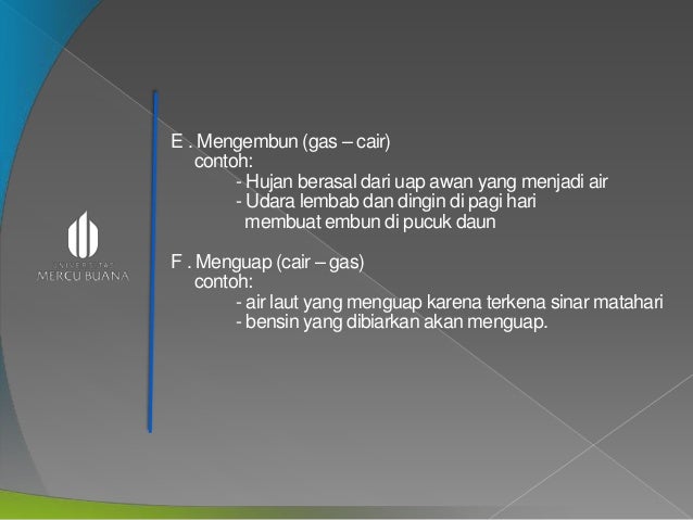 Materi dan perubahan materi tugas I