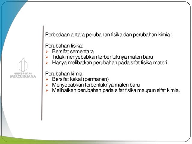 Materi Dan Perubahan Materi I Tugas I