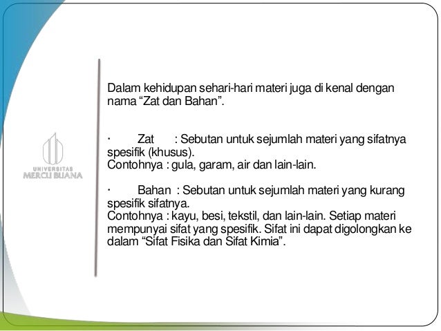 Materi Dan Perubahan Materi I Tugas I