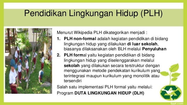 Materi Dasar Duta Lingkungan Hidup By Bayu Widiyanto M Si