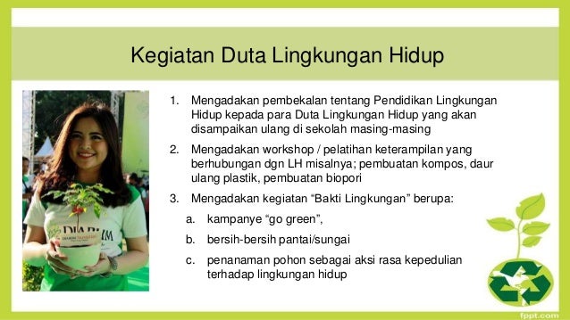 Materi Dasar Duta Lingkungan Hidup By Bayu Widiyanto M Si