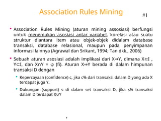 association rule mining in python tutorial | datacamp... Materi Data MiningAssociation Rules - Copy.ppt