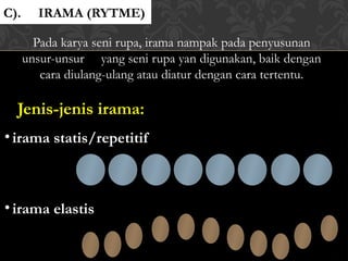 MATERI DEFINISI, FUNGSI, UNSUR DAN RAGAM KARYA 2 DIMENSI.pptx