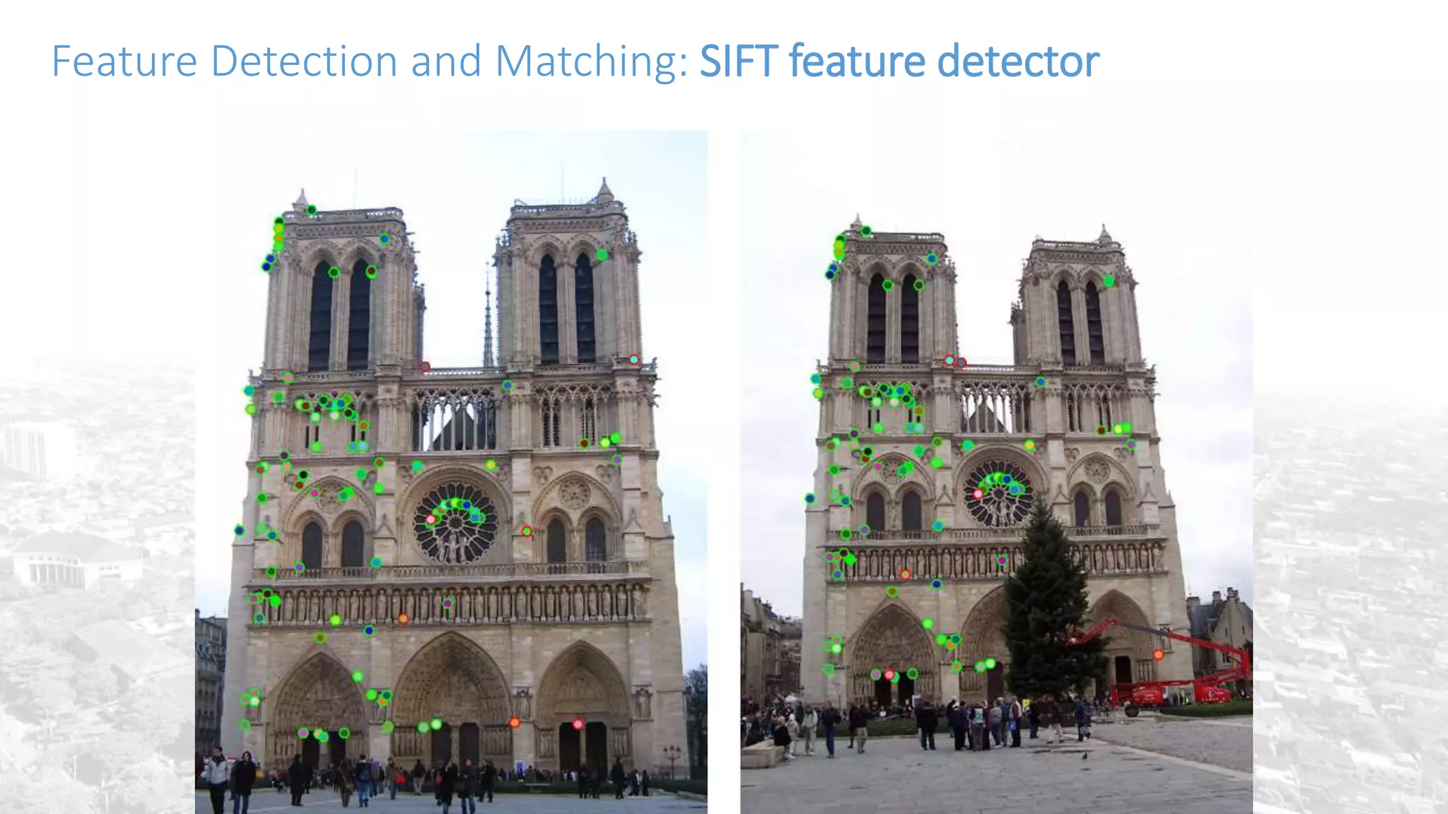 Feature Detection and Matching: SIFT feature detector
 