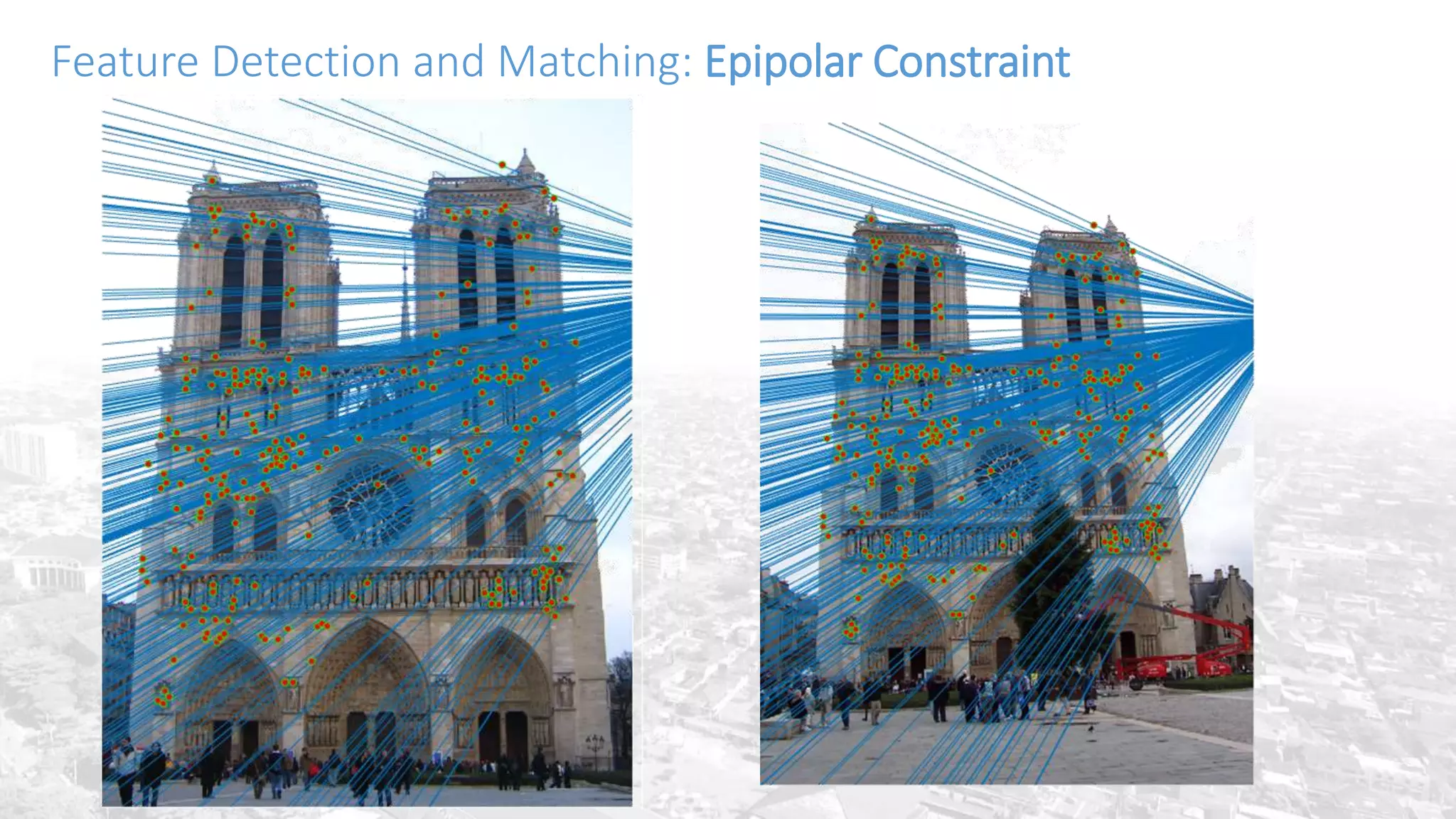 Feature Detection and Matching: Epipolar Constraint
 