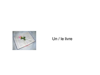 Un / le livre