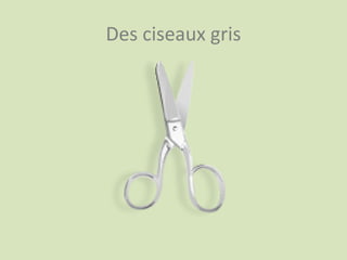 Des ciseaux gris
 
