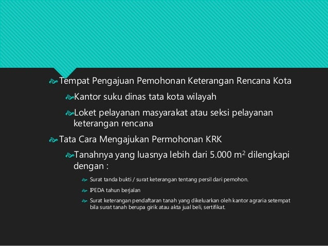 PLKJ Rencana Umum Tata Ruang Kota (RUTRK)
