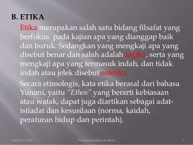 Materi Etika Dan Moral Materi Etika Dan Moral