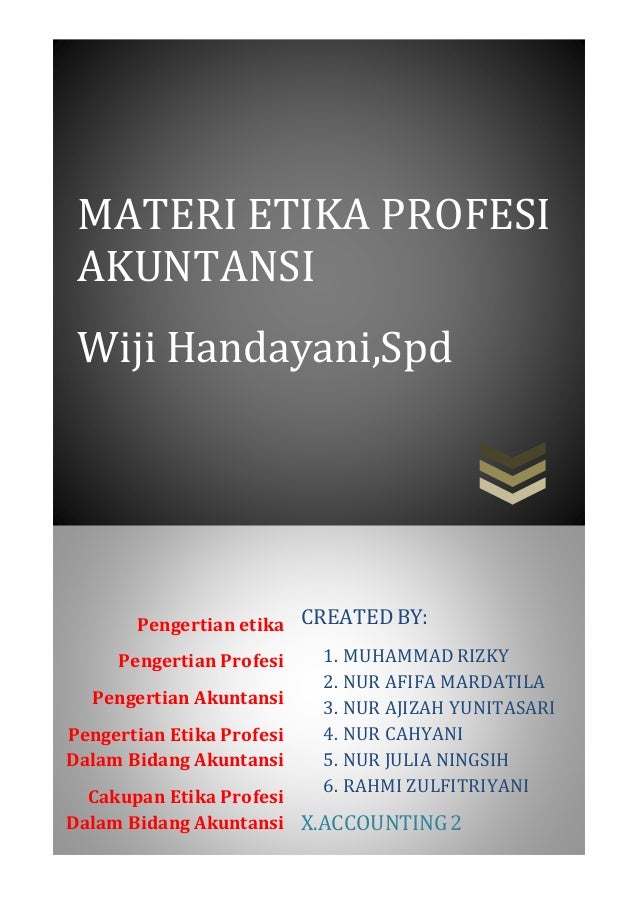 Materi Etika Profesi
