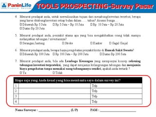 TOOLS PROSPECTING-Survey Pasar
 