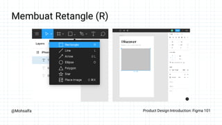 @Mohsalfa Product Design Introduction: Figma 101
Membuat Retangle (R)
 