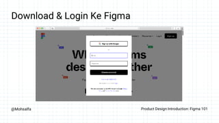 @Mohsalfa Product Design Introduction: Figma 101
Download & Login Ke Figma
 