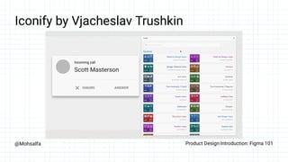 @Mohsalfa Product Design Introduction: Figma 101
Iconify by Vjacheslav Trushkin
 
