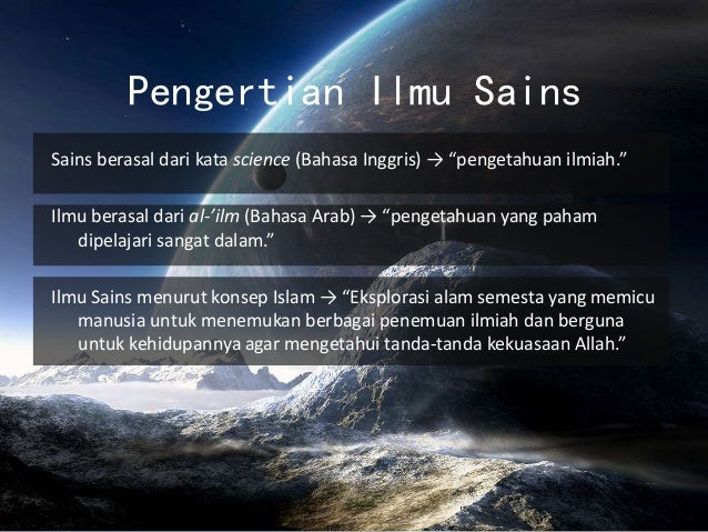 Sains, Teknologi, dan Islam