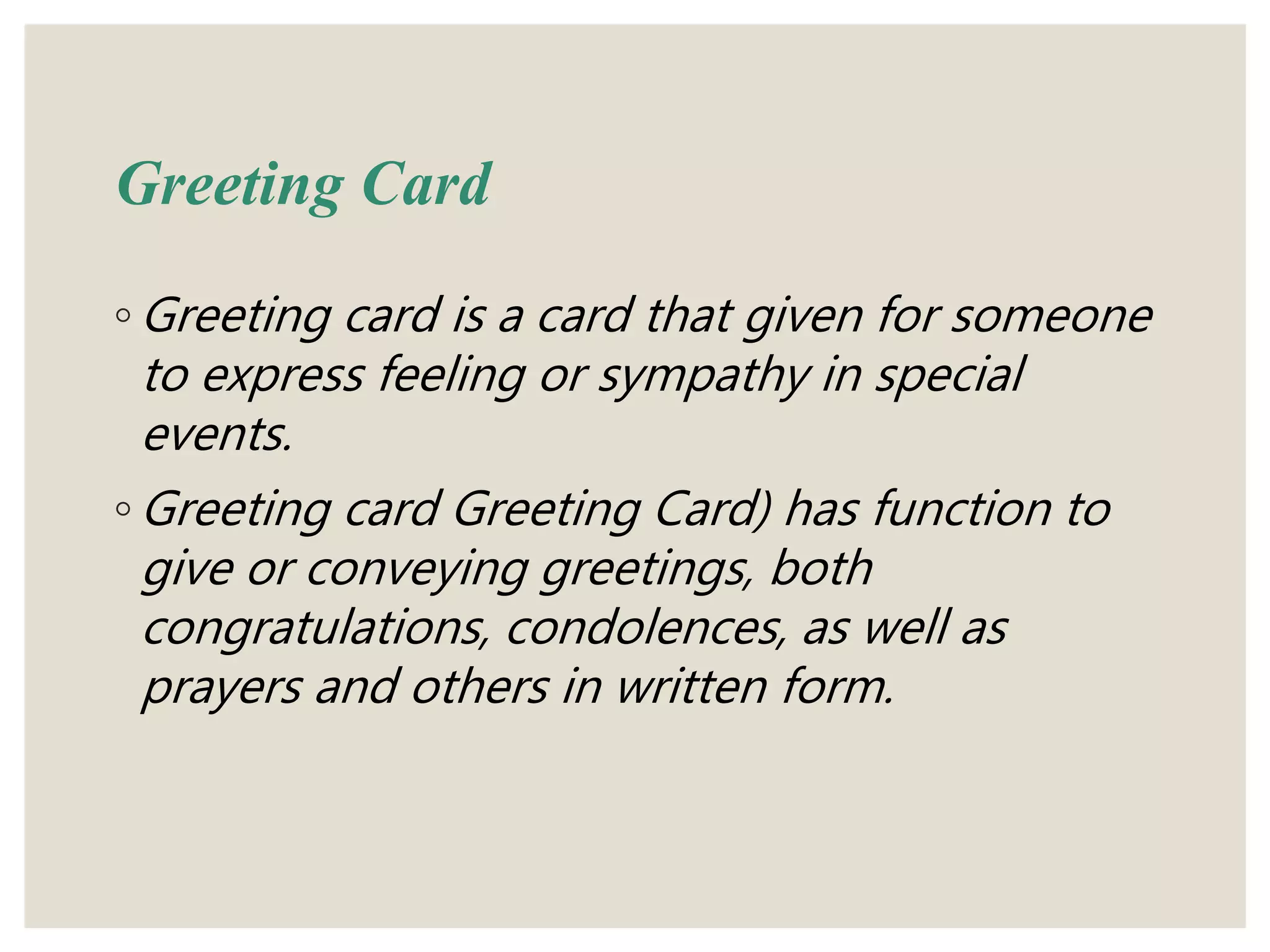 MATERI GREETING CARD KELAS 8.ppt