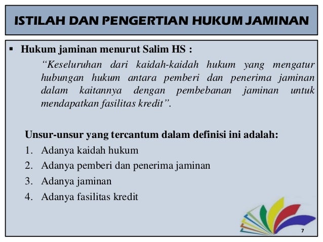 Unsur Unsur Dalam Hukum Jaminan / J Satrio 2 Hukum Jaminan ...