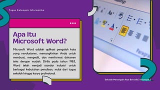 Materi - Aplikasi Pengolah Kata Microsoft Word - SMP Kelas 9 | PPTX