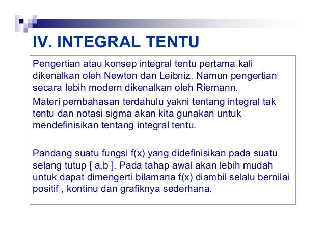 Materi integral