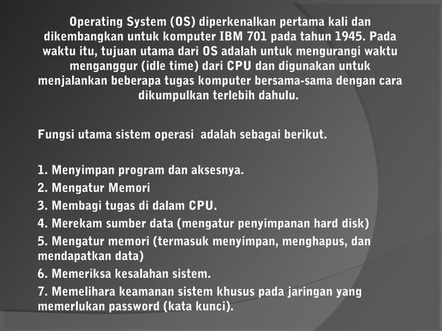 Materi kelas 7 sistem operasi | PPT