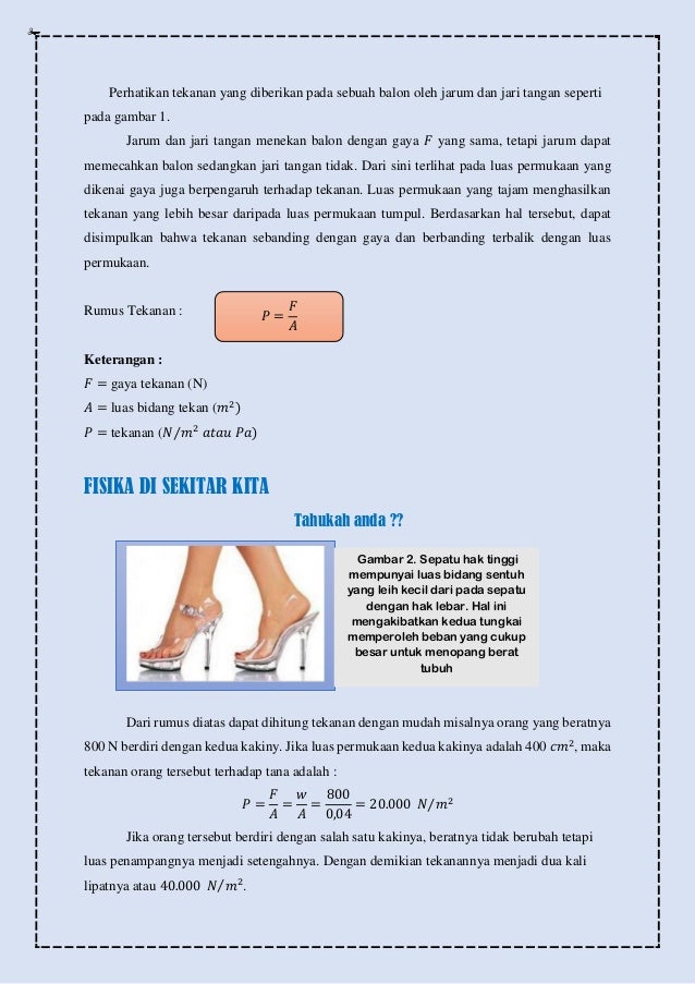 Materi Fluida Statis Tekanan Hidrostatis Hukum Pascal Dan Hukum Ar