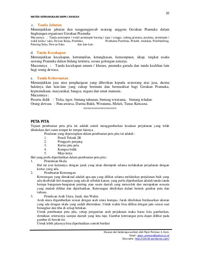 Materi kepramukaan lengkap Gerakan Pramuka ( Kumpulan Materi Pramuka Lengkap ...