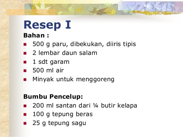 Materi Keripik Paru Dan Usus