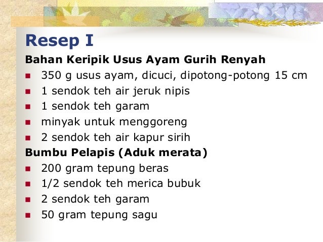 Materi Keripik Paru Dan Usus