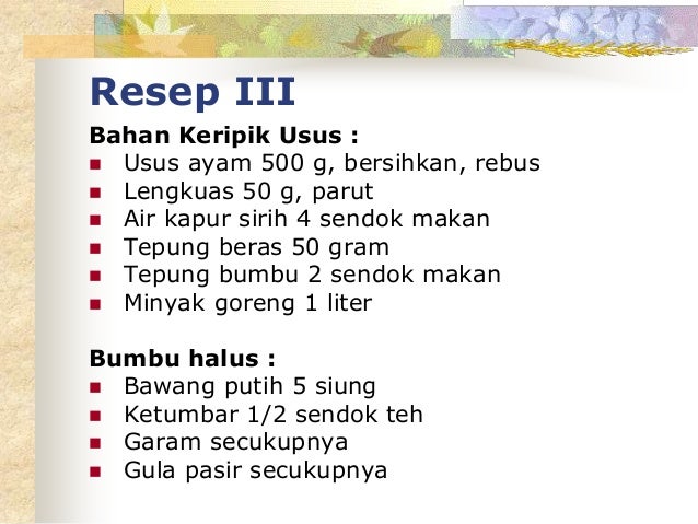 Materi Keripik Paru Dan Usus