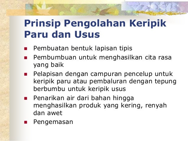 Materi Keripik Paru Dan Usus