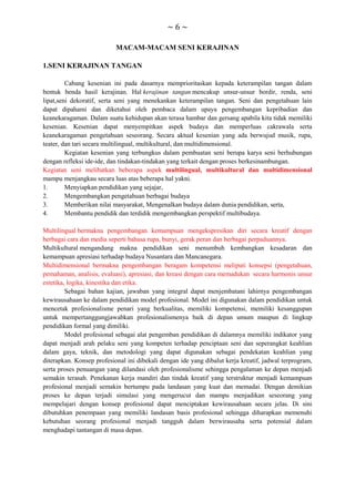 Proses Kerajinan Lebih Menekankan Pada Asalmula kerajinan tangan