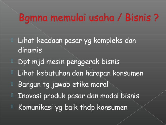 Contoh materi kewirausahaan