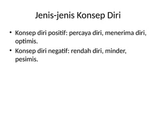 Konsep Riid Materi Konsep Diridiri dan pengenalan diri | PPTX