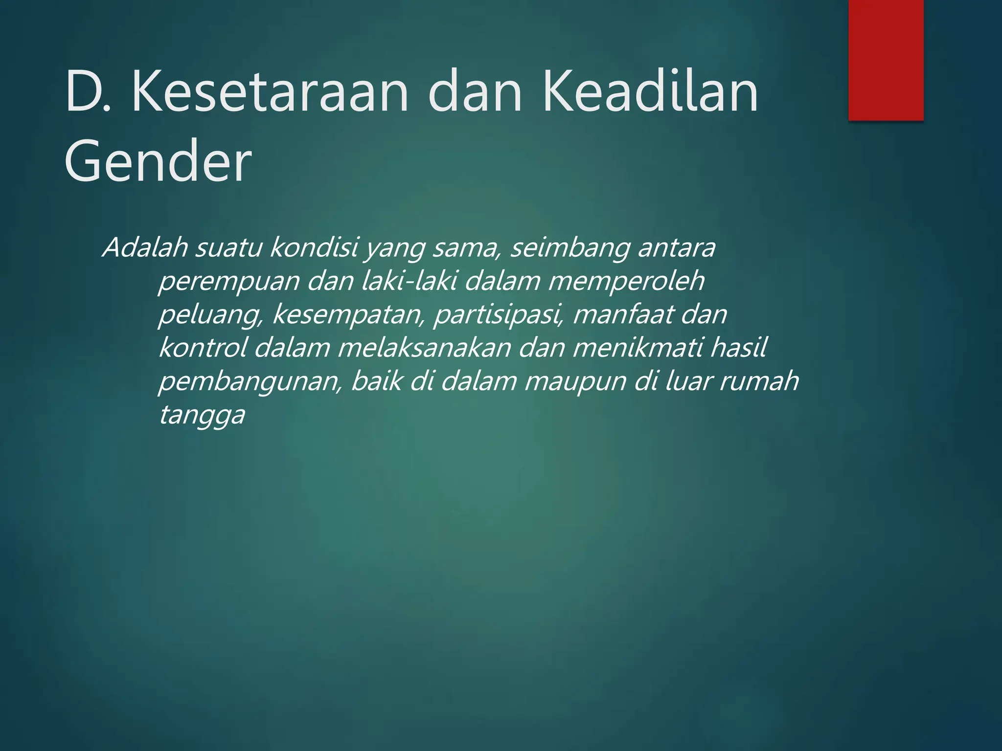 Materi Konsep Gender, Seks, dan Kesetaraan Gender (SIG 2022).ppt