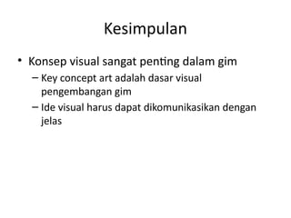 Understanding and Communicating Key Visual Concepts in Game Design | PPTX