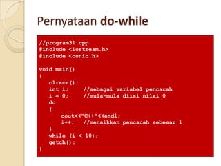 Materi kuliah 14 pernyataan dasar part 3 | PPT